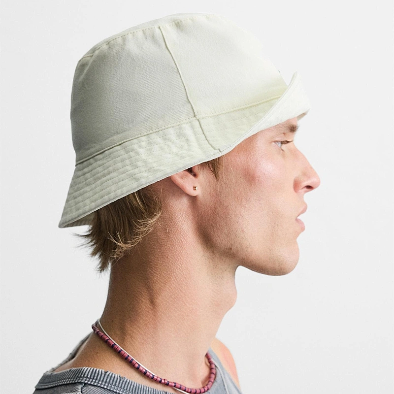 cream cotton bucket hat